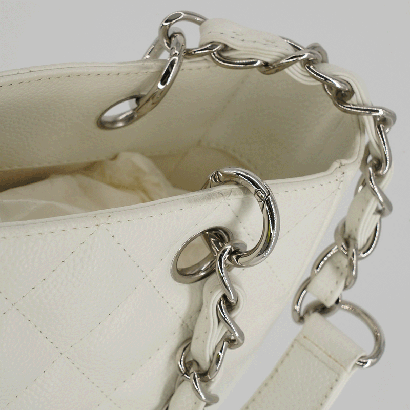 Chanel Petit Shopping Tote bag in White