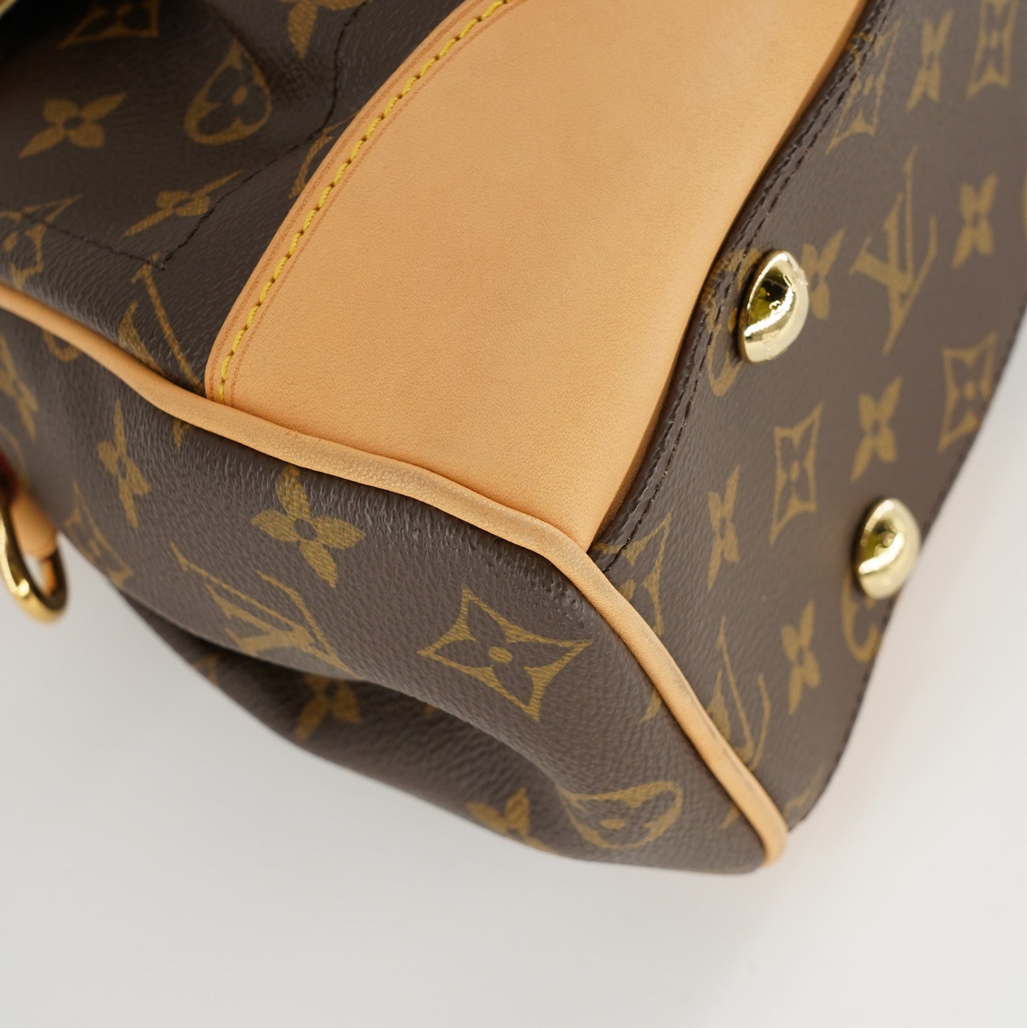Beverly cloth bag Louis Vuitton Brown in Cloth - 38499878