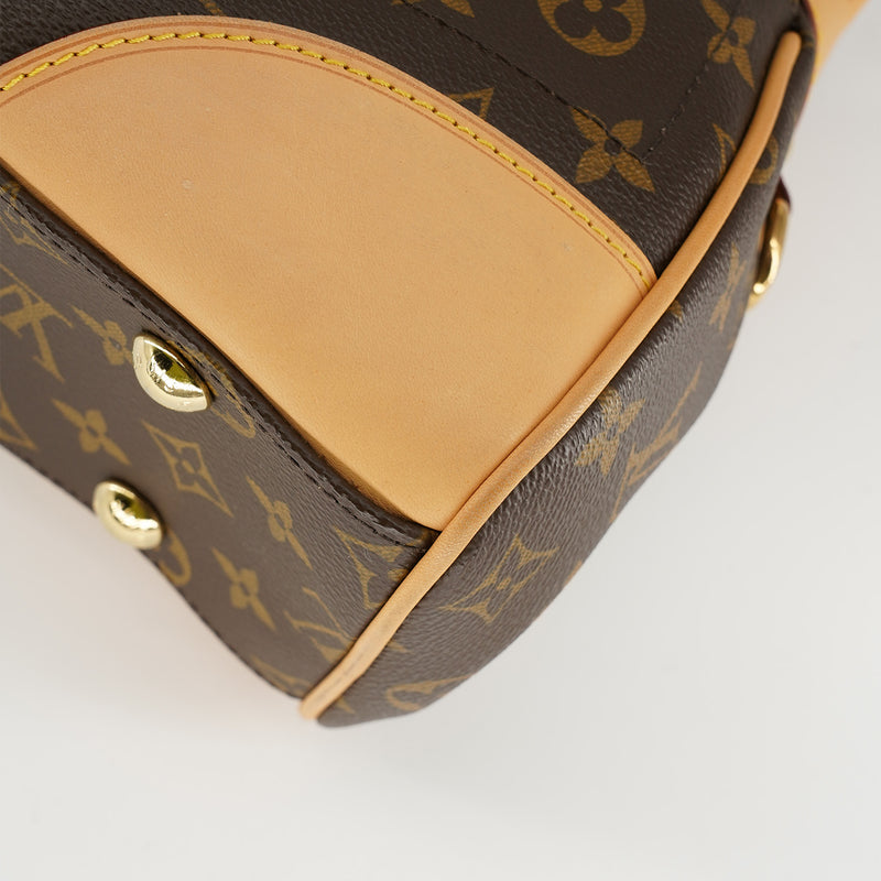 Louis Vuitton Shoulder Bag Double V Monogram Pink/Brown in Coated