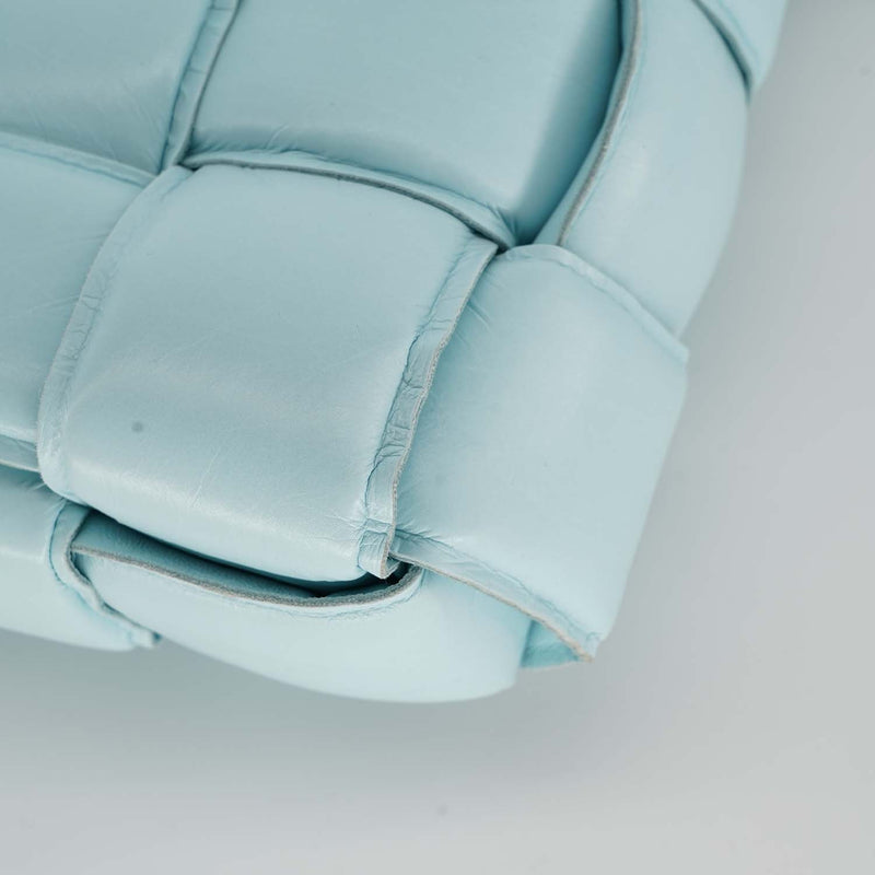 Bottega Veneta Padded Cassette Cross Body Bag In Blue