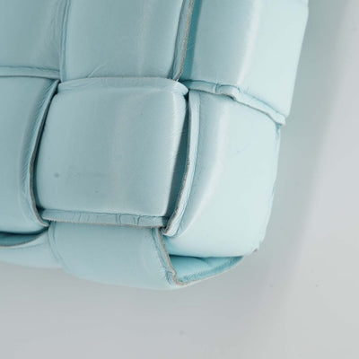 Bottega Veneta Padded Cassette Cross Body Bag In Blue