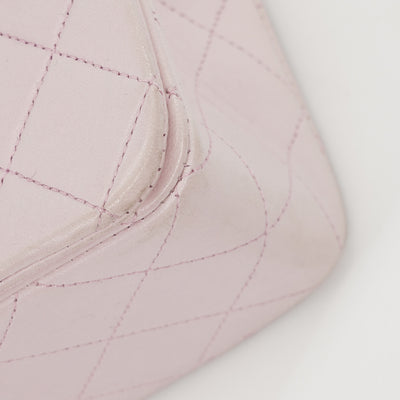 Chanel Vintage *Rare* Classic Full Flap Bag In Light Pink