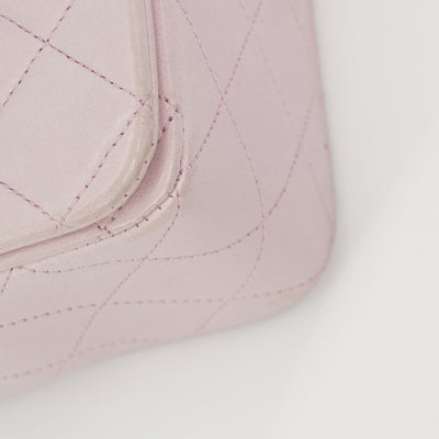 Chanel Vintage *Rare* Classic Full Flap Bag In Light Pink
