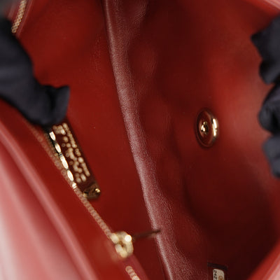 Chanel *Rare* Burgundy 2017 Metiers D'Art Rabbit Fur Top Handle Bag