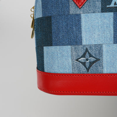 Louis Vuitton Denim Damier Monogram Patchwork Alma BB