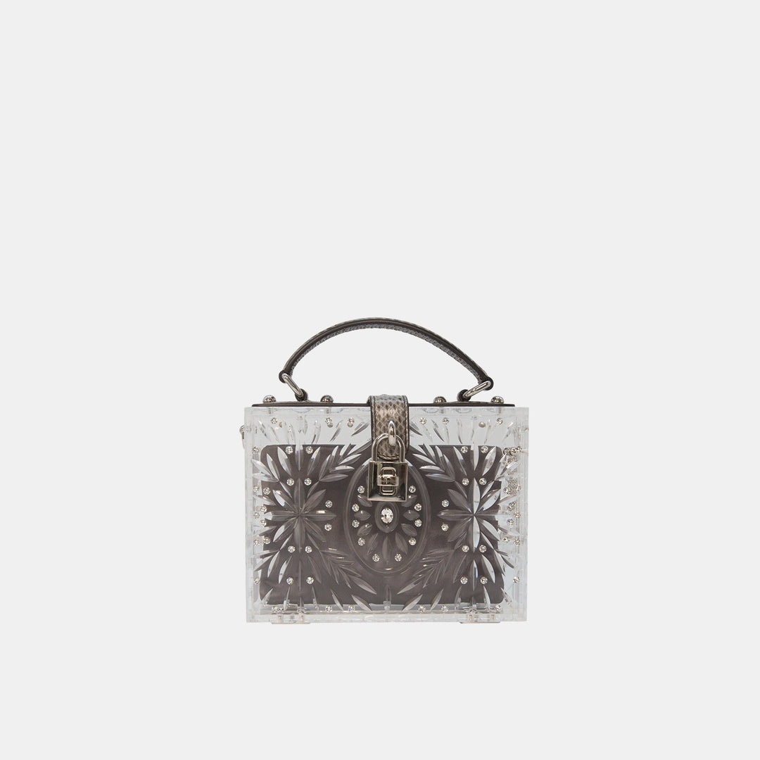 Dolce & Gabbana Plexiglass Embellished Dolce Bag