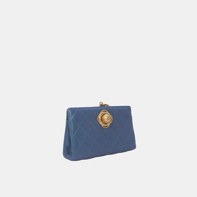 Chanel *Rare* Evening By The Sea Clutch Blue