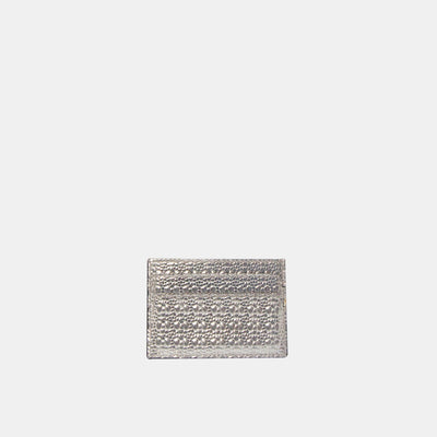 Alexander McQueen Skull Card Holder In Silver