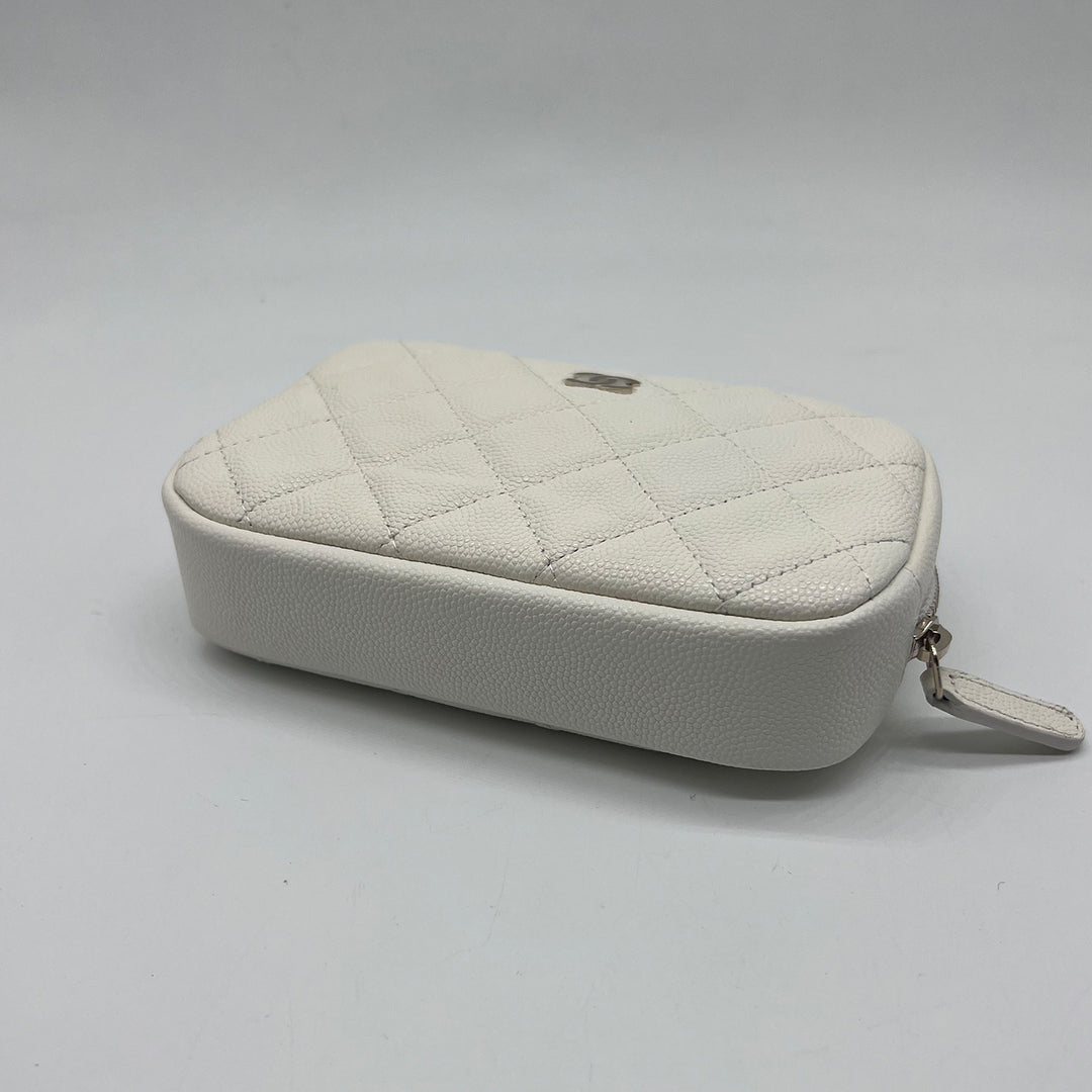 Chanel Classic Makeup Case in White