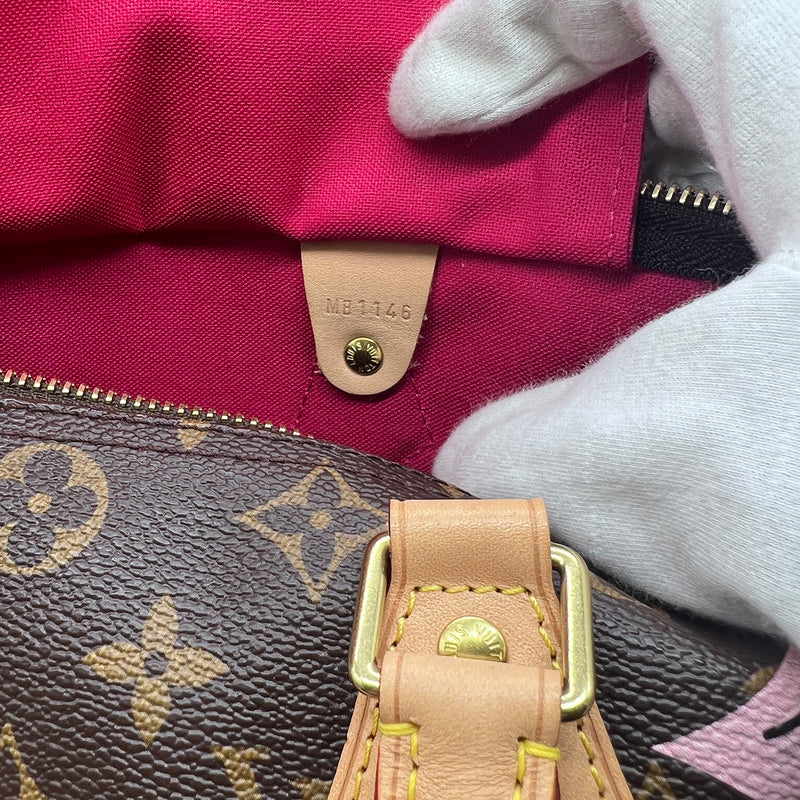 Louis Vuitton Limited Edition Red Damier Paillettes Speedy 30 Bag - Yoogi's  Closet