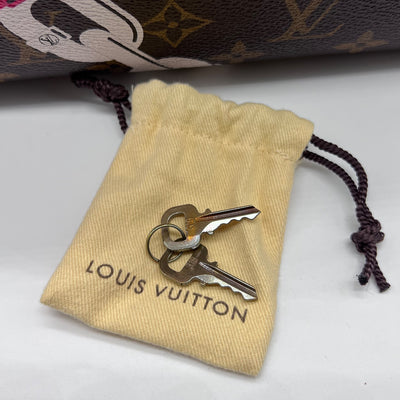 Louis Vuitton 2016 Bay Rose Ballerine Poppy Limited Edition Chain Flower Speedy Bag