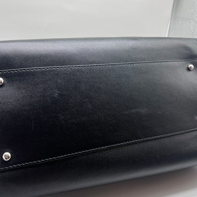 Chanel Deauville Studded Logo Shopping Bag