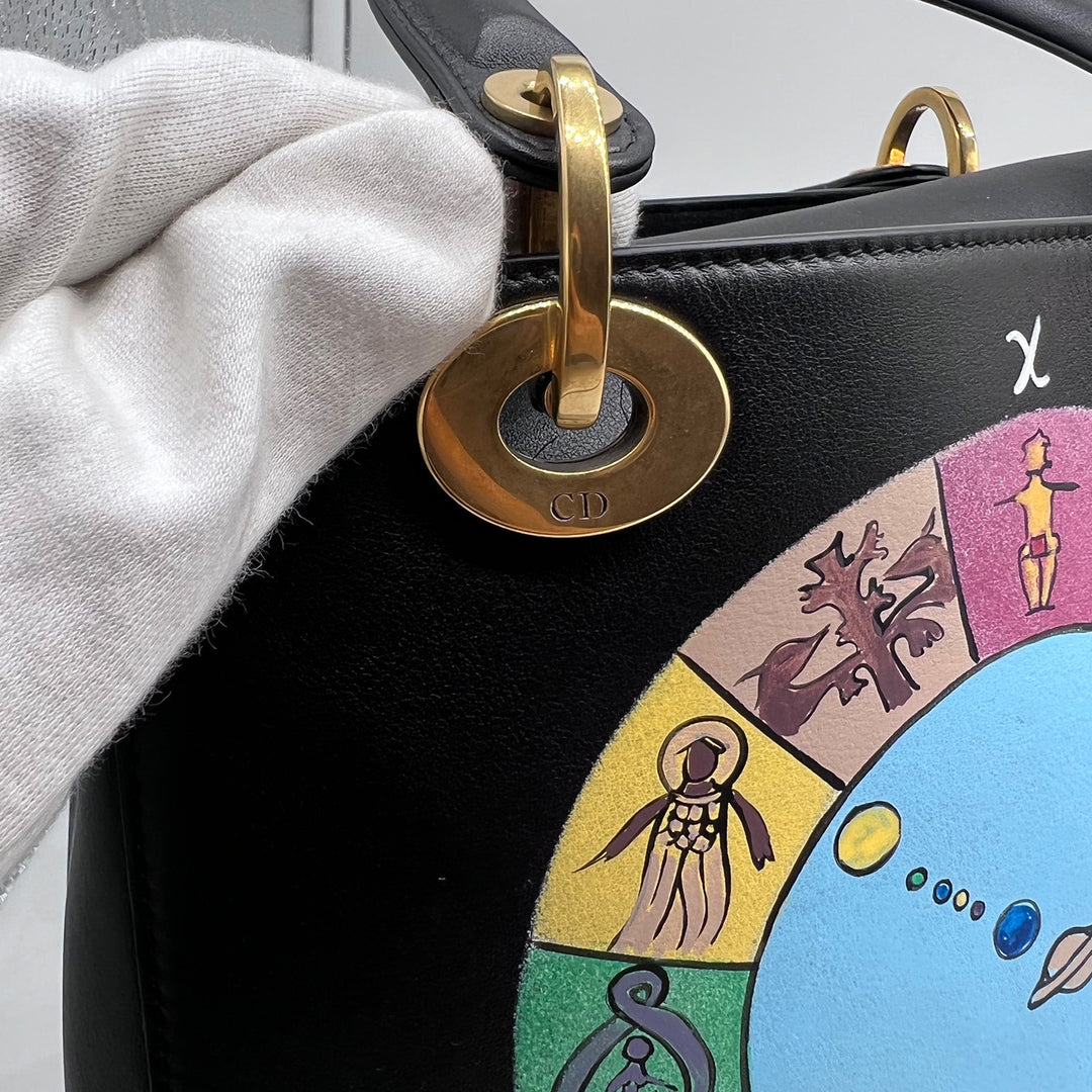 Dior Wheel of Fortune Handpainted Lady Dior Bag
