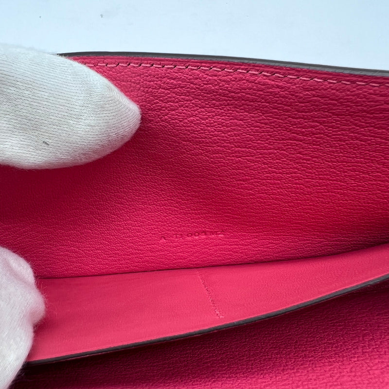 Hermés Pink Epsom Leather Kelly Wallet