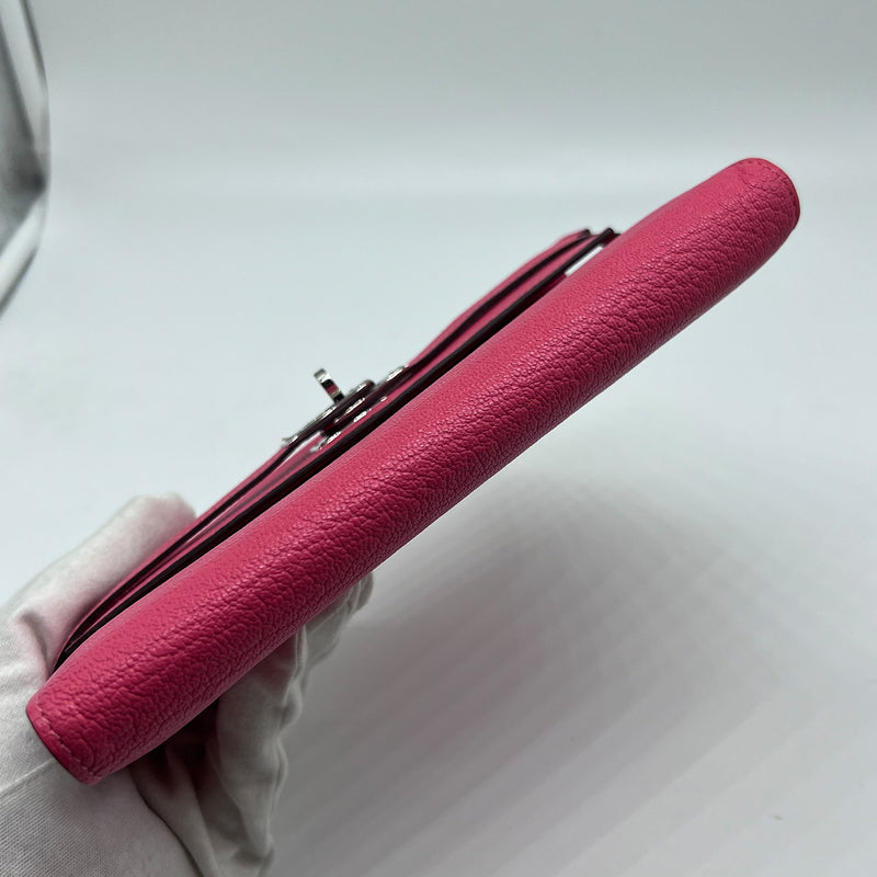 Hermés Pink Epsom Leather Kelly Wallet