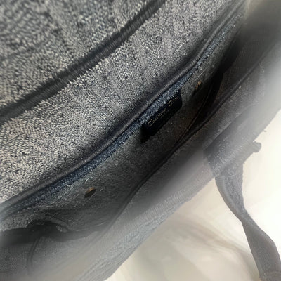 Dior Oblique Denim Blue Saddle Bag