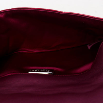 Chanel Rare Runway Quilted Classic Flap Bag Patent Hot Pink Fuschia Clutch