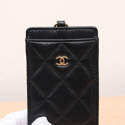 Chanel *Rare* CC Lambskin Leather Faux Pearl Gold Trio Wristlet Multi Pouches Bags