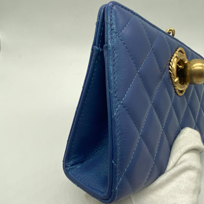 Chanel *Rare* Evening By The Sea Clutch Blue