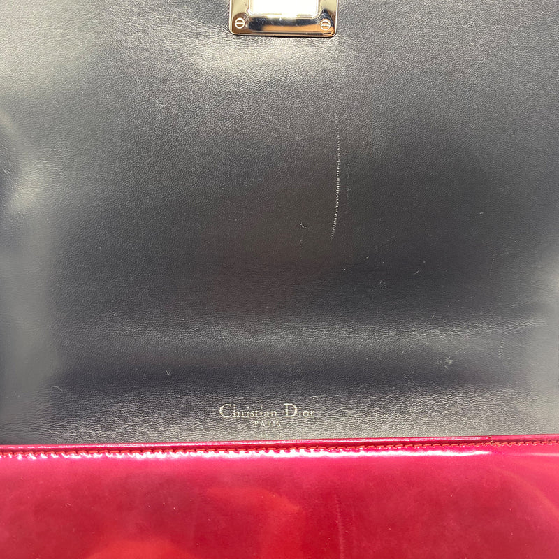 Dior Pink Metallic Perforated Leather Medium Diorama Bag