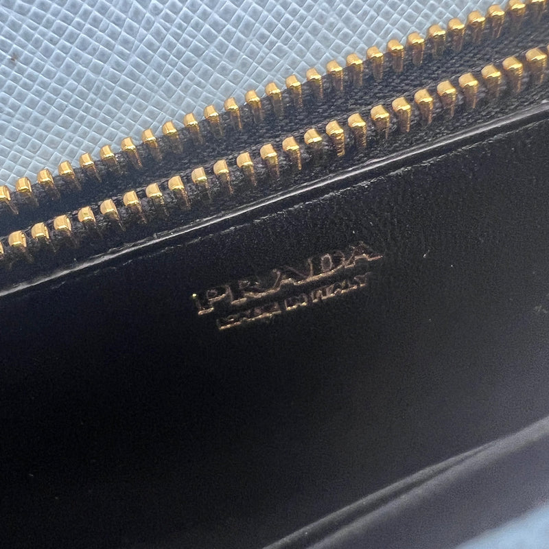 Prada Logo-plaque Mini Saffiano-Leather Bowling Bag Nude - The Shoe Box
