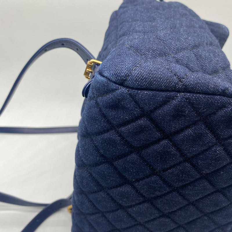 Chanel Quilted Denim Urban Spirit Backpack