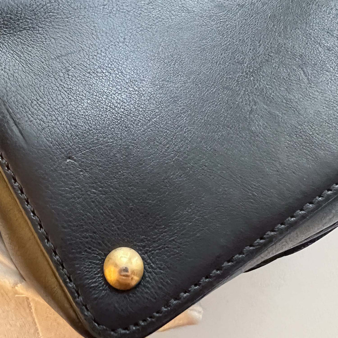 Chanel *Rare* Globe Trotter Jumbo Flap Black Caviar Leather Bag Gold Hardware