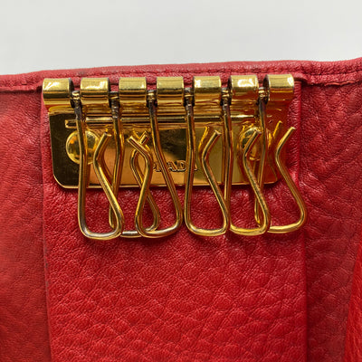 Prada Red Key Holder