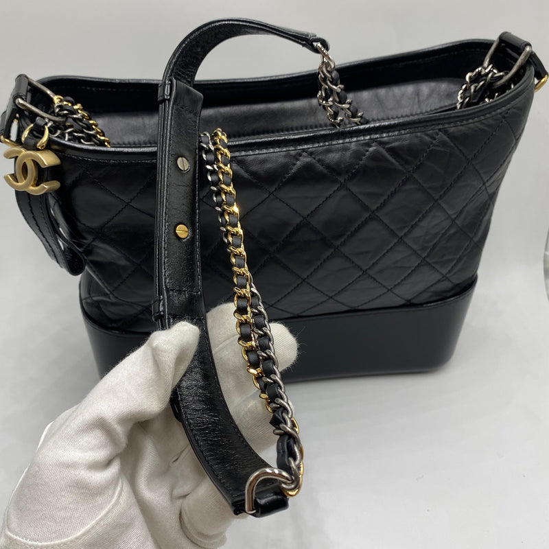Pre-Owned Chanel Gabrielle Aged Calf Leather Hobo Bag – Poshbag Boutique