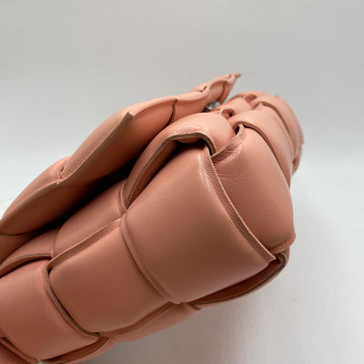 Bottega Veneta Leather Padded Cassette Crossbody Bag In Pink