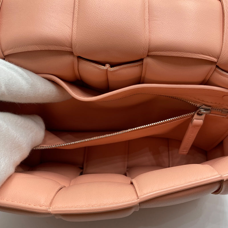 Bottega Veneta Leather Padded Cassette Crossbody Bag In Pink