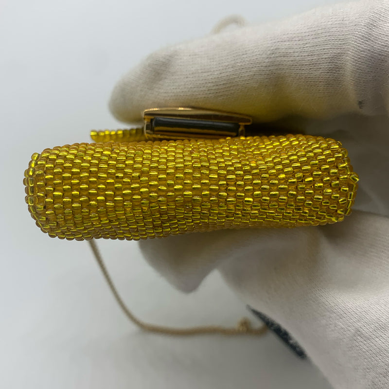 Fendi Pico Baguette Charm Beads in Yellow