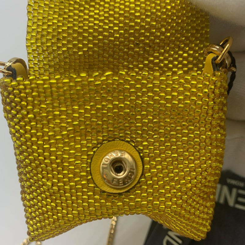 Fendi Pico Baguette Charm Beads in Yellow