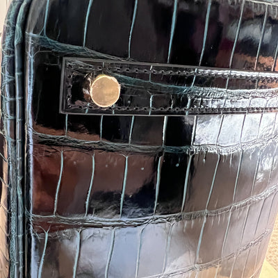 Hermès Vert Fonce Green Porosus Crocodile Leather Birkin 30