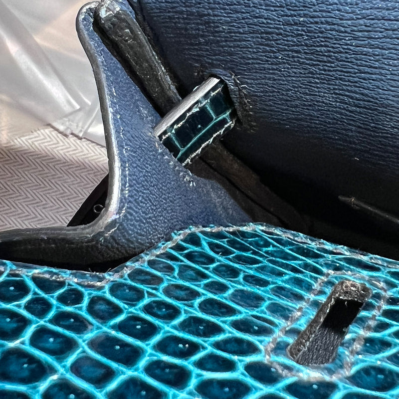 Hermès Vert Fonce Green Porosus Crocodile Leather Birkin 30