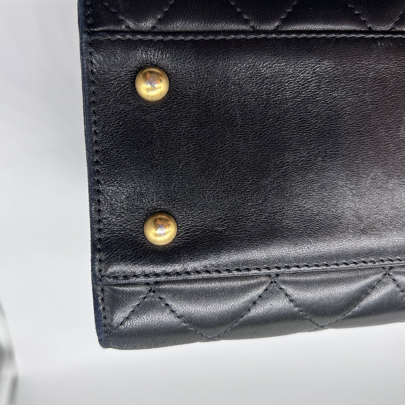 Chanel Classic Black Shopping Tote with CC Turn-lock Pocket