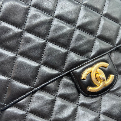 Chanel Classic Black Shopping Tote with CC Turn-lock Pocket