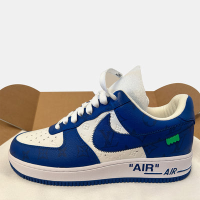 Louis Vuitton x Nike Air *Limited Edition* Force 1 Blue In US Size 9.5