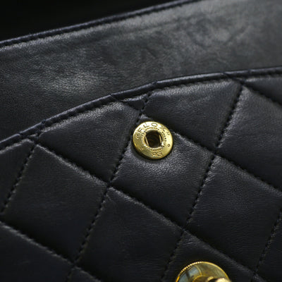 Chanel Vintage Classic Double Flap Medium Size 25cm in Black