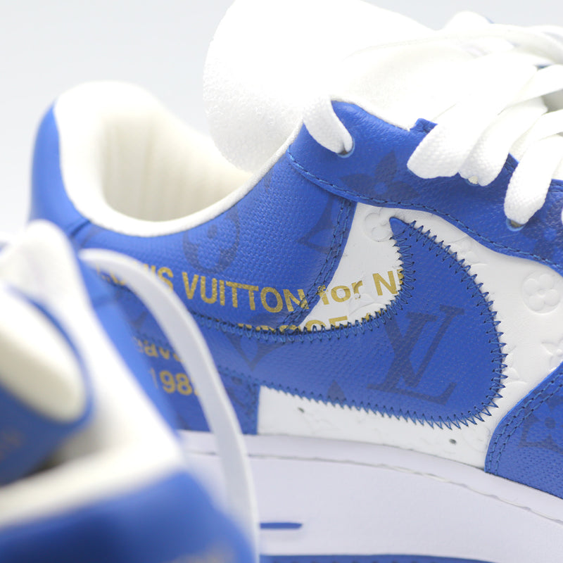 Louis Vuitton x Nike Air *Limited Edition* Force 1 Blue In US Size 9.5