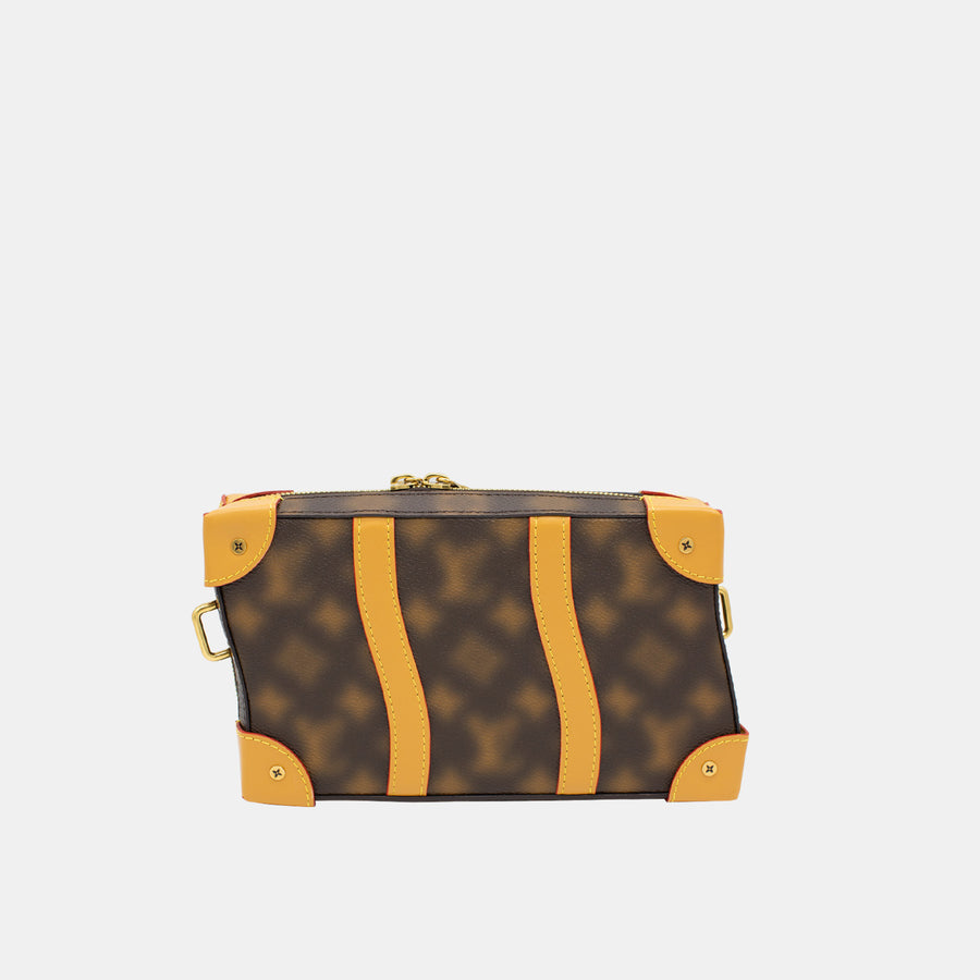 Louis Vuitton Limited Edition Blurry Monogram Canvas Soft Trunk Shoulder Bag with Gold Hardware