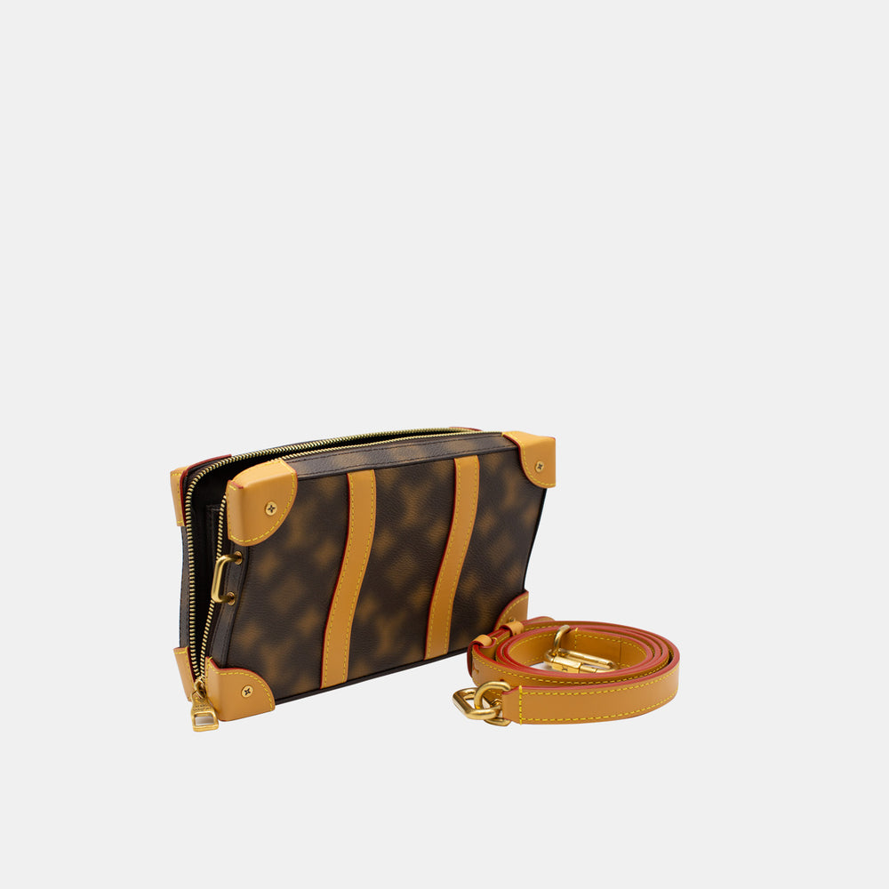 Louis Vuitton Limited Edition Blurry Monogram Canvas Soft Trunk Shoulder Bag with Gold Hardware