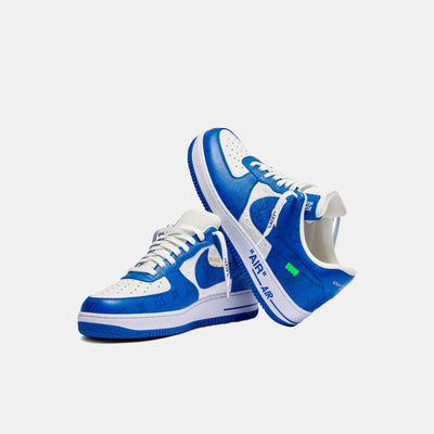 Louis Vuitton x Nike Air *Limited Edition* Force 1 Blue In US Size 9.5