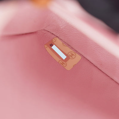 Chanel Vintage *Rare* Classic Full Flap Bag In Light Pink